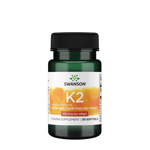 Swanson vitamina K2 - Natural (30 cápsulas blandas) – imagen 1