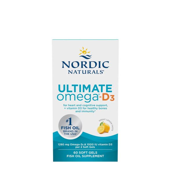 Nordic Naturals Ultimate Omega-D3 (60 cápsulas blandas, limón) – imagen 1