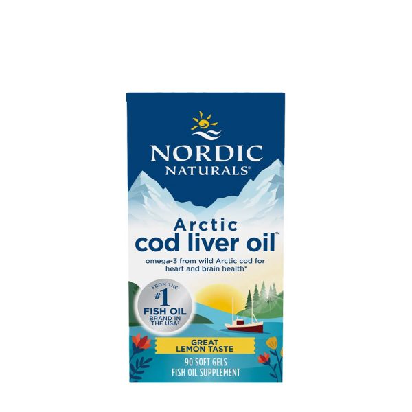 Nordic Naturals Arctic aceite de hígado de bacalao (90 cápsulas blandas, limón) – imagen 1