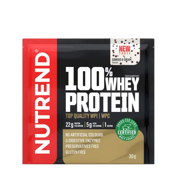 Nutrend 100% proteína de suero (30 g, Cookies & Cream) – imagen 1