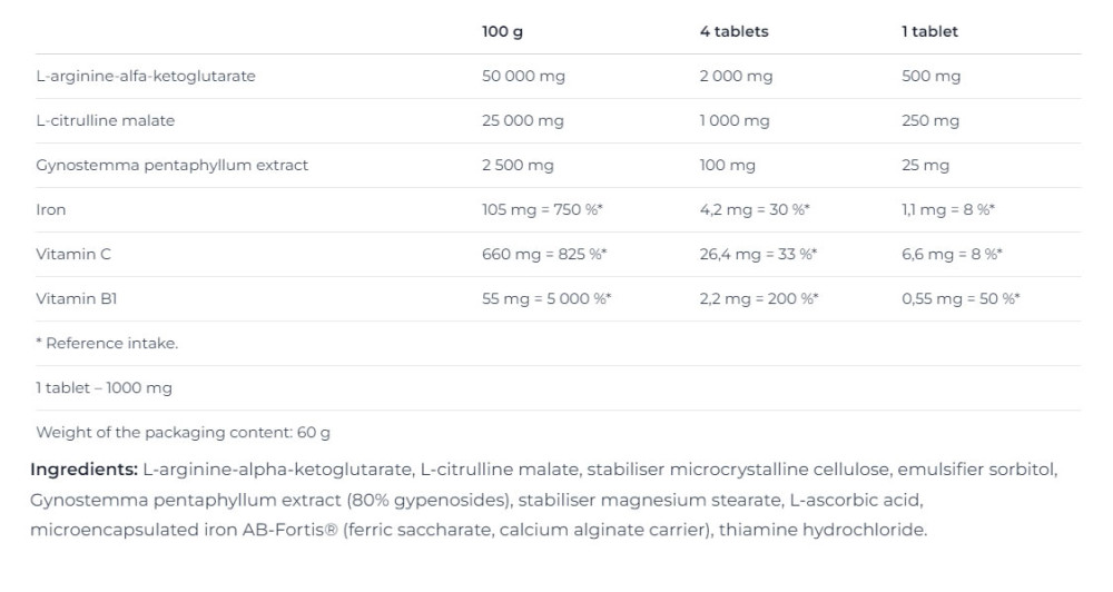 Nutrend VO2 Boost (60 comprimidos) – imagen 2 Nutrend VO2 Boost (60 comprimidos) – imagen 2