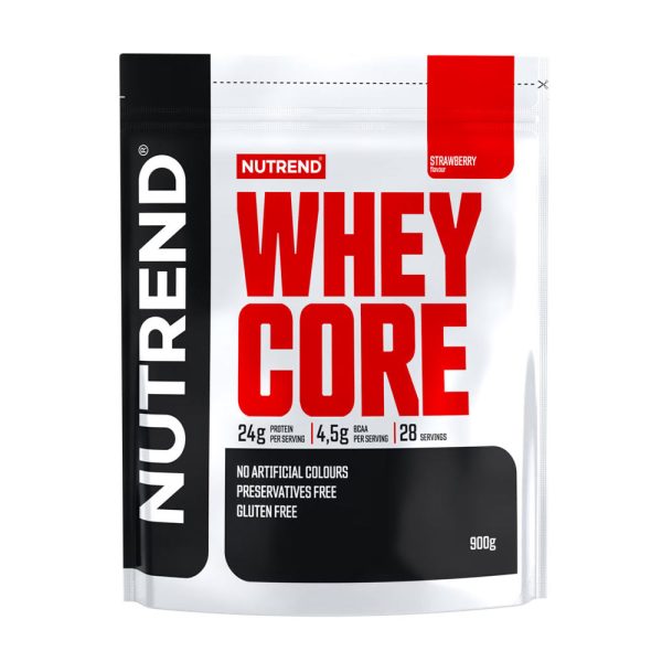 Nutrend Whey Core (900 g, fresa) – imagen 1