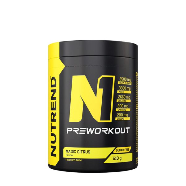 Nutrend N1 Preworkout (510 g, Citrus) – imagen 1