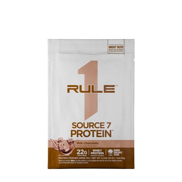 Rule1 Source 7 proteína Sample (41 g, Milk chocolate) – imagen 1