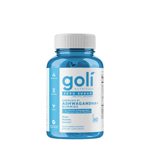 GOLI Zero Sugar Ashwagandha gominolas (60 gominolas) – imagen 1