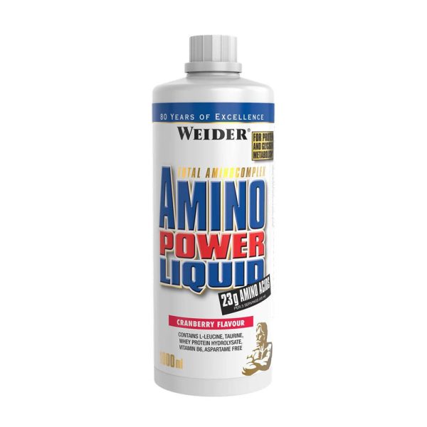 Weider Amino Power líquido (1000 ml, arándano rojo) – imagen 1
