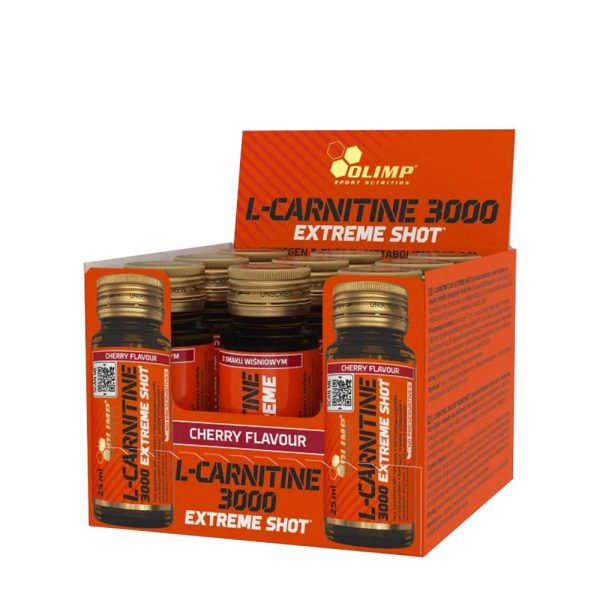 Olimp Sport L-carnitina 3000 Extreme Shot Glass (9 x 25 ml, cereza) – imagen 1