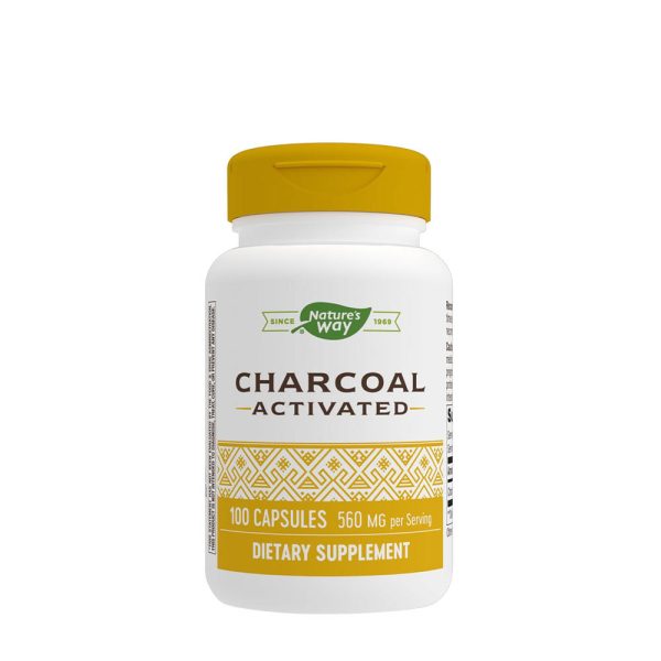 Natures Way carbón activado (100 cápsulas) – imagen 1