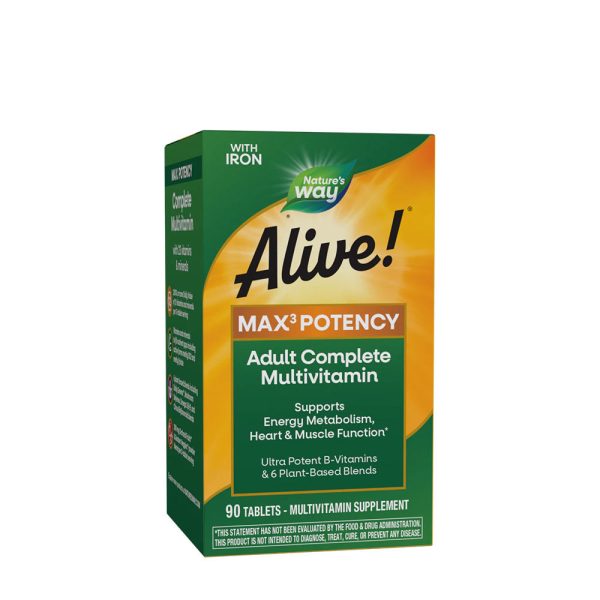 Natures Way Alive!® Max3 Potency multivitamínico (90 comprimidos) – imagen 1