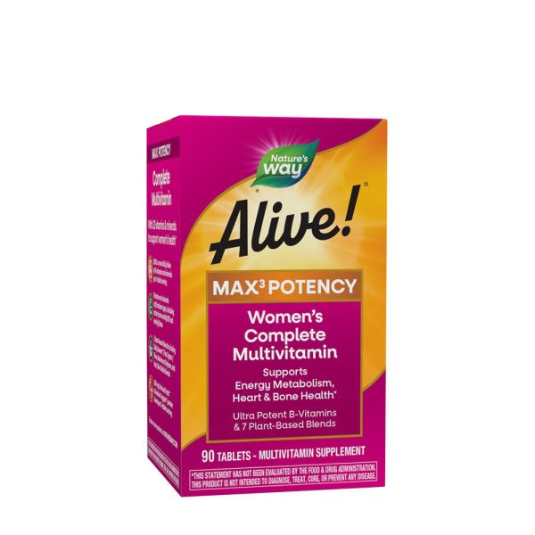 Natures Way Alive!® Max3 Potency Women’s multivitamínico (90 comprimidos) – imagen 1