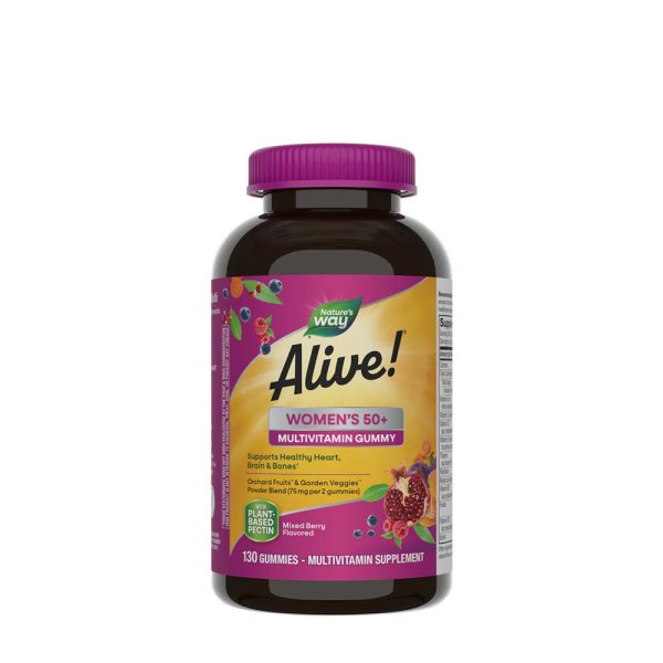 Natures Way Alive!® Women's 50+ Gummy multivitamínico (130 gominolas, Mixed baya) – imagen 1