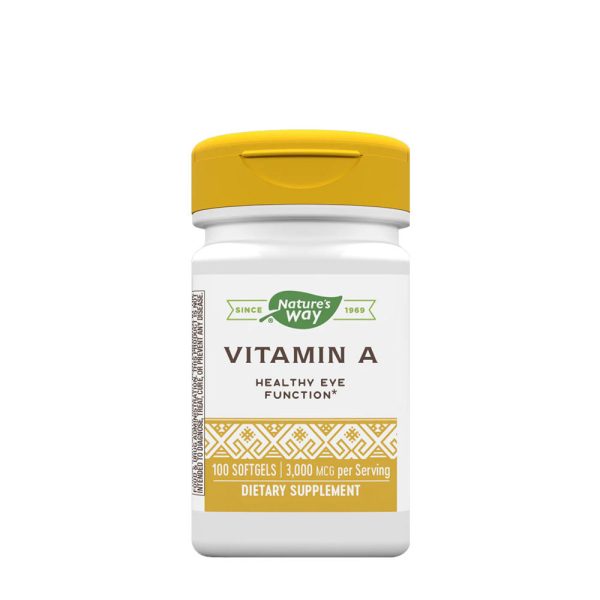 Natures Way vitamina A (100 cápsulas blandas) – imagen 1