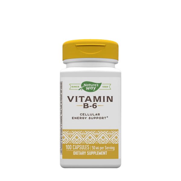 Natures Way vitamina B6 (100 cápsulas) – imagen 1