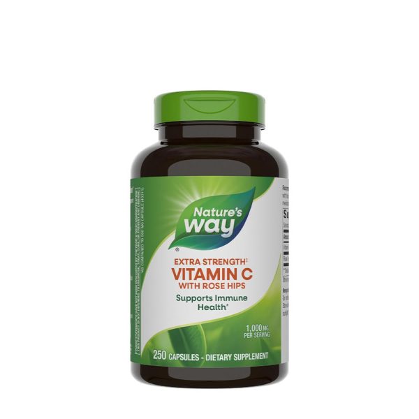 Natures Way vitamina C with Rose Hips (250 cápsulas) – imagen 1