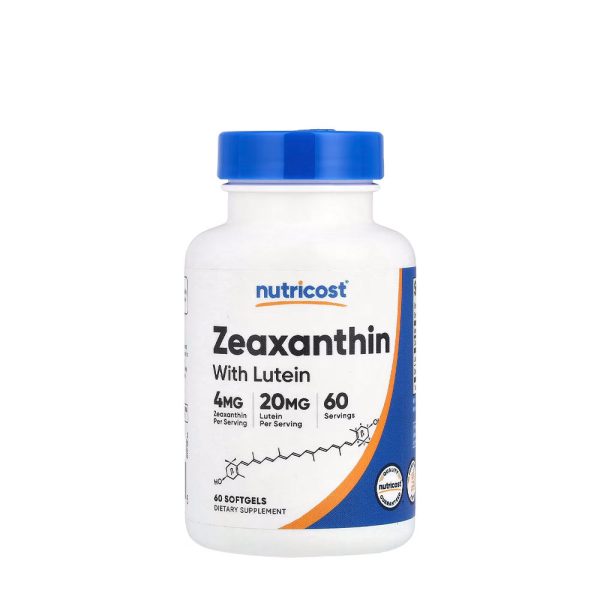 Nutricost Zeaxanthin (with Lutein) (60 cápsulas blandas) – imagen 1