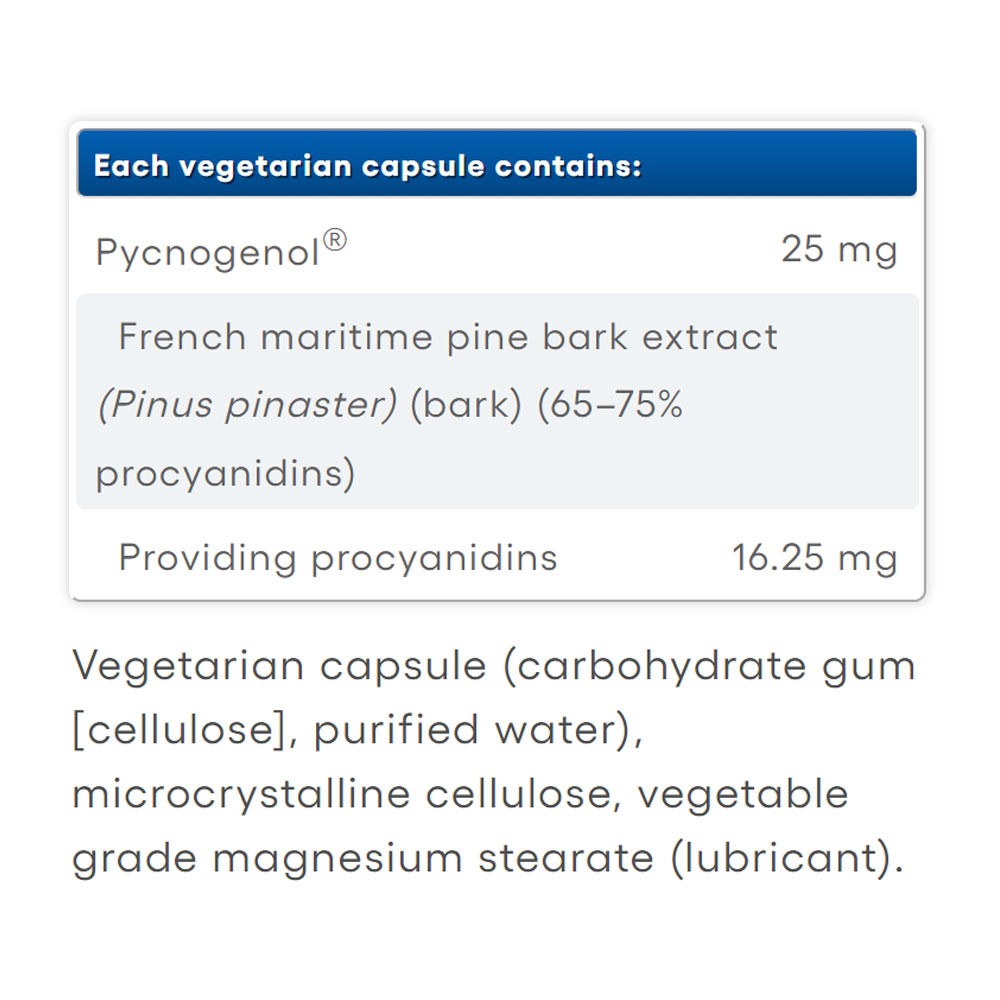 Natural Factors Pycnogenol 25 mg Pine Bark extracto (60 cápsulas) – imagen 2 Natural Factors Pycnogenol 25 mg Pine Bark extracto (60 cápsulas) – imagen 2