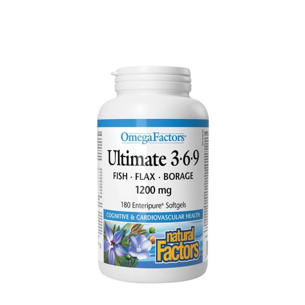 Natural Factors Ultimate 3-6-9 – 1200 mg (90 cápsulas blandas) – imagen 1