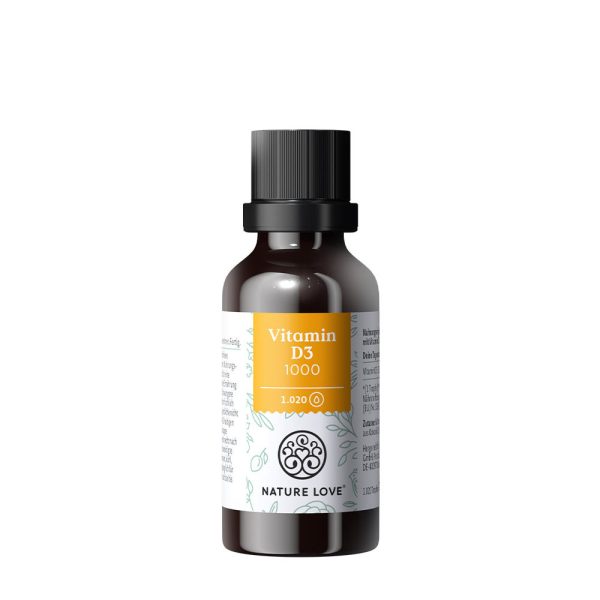 Nature Love vitamina D3 1000 IE (30 ml) – imagen 1