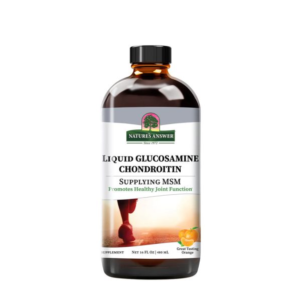 Nature's Answer Glucosamine and Chondroitin (480 ml, naranja) – imagen 1