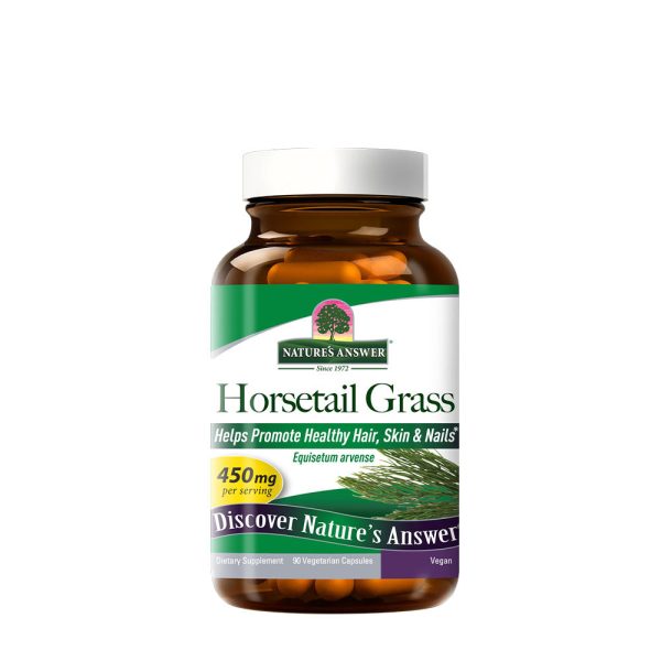 Nature's Answer cola de caballo Grass (90 cápsulas vegetales) – imagen 1