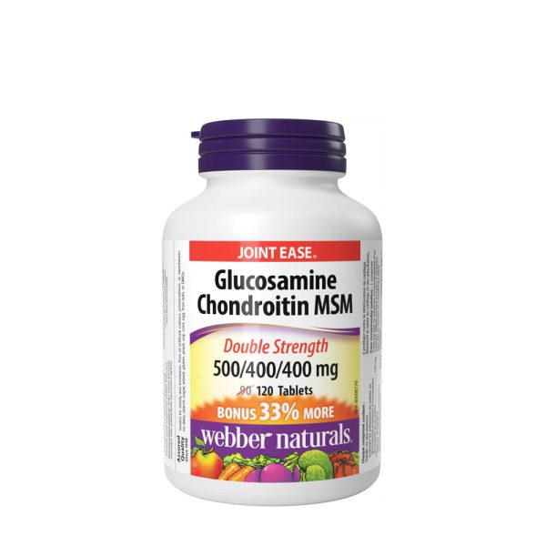 Webber Naturals Glucosamine Chondroitin MSM 500/400/400 mg (120 comprimidos) – imagen 1