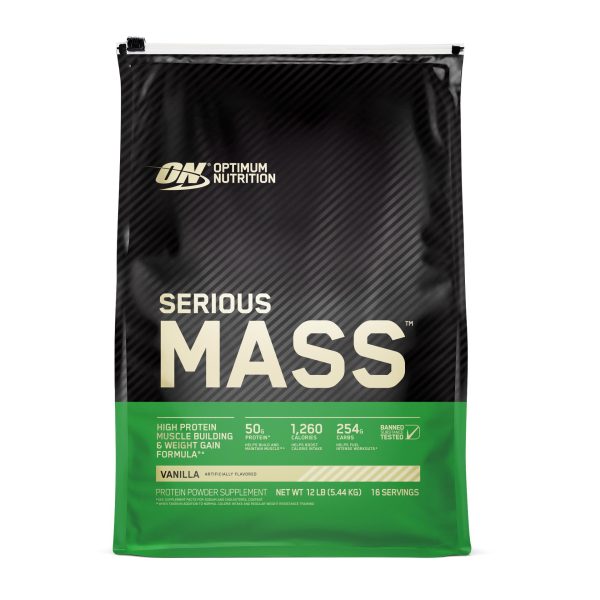 Optimum Nutrition Serious Mass 5.45 kg — sabor vainilla