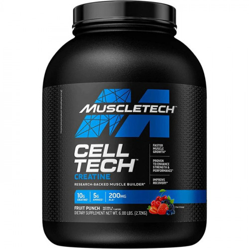 MuscleTech Cell-Tech Creatine — ponche de frutas — 2720 g