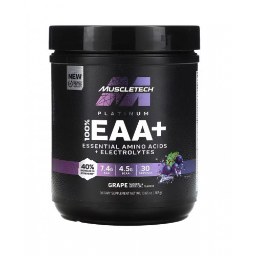 MuscleTech Platinum 100% EAA+ — uva, 387 g